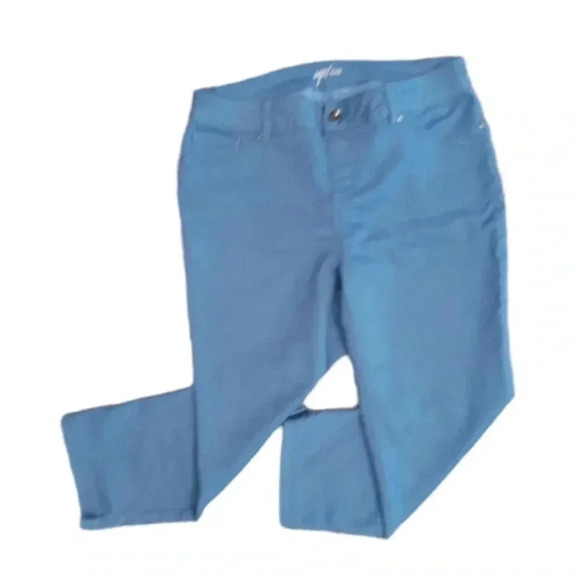 Up!  Crop Blue Pants Size 12 - Picture 3 of 9